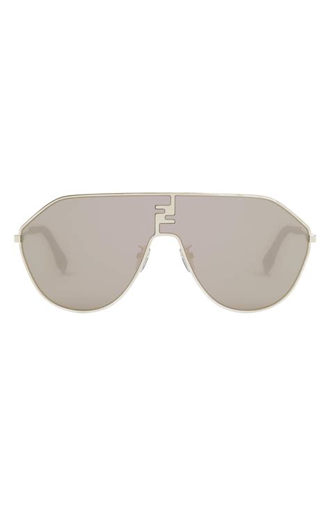 fendi logo pilot sunglasses|Fendi geometric sunglasses.